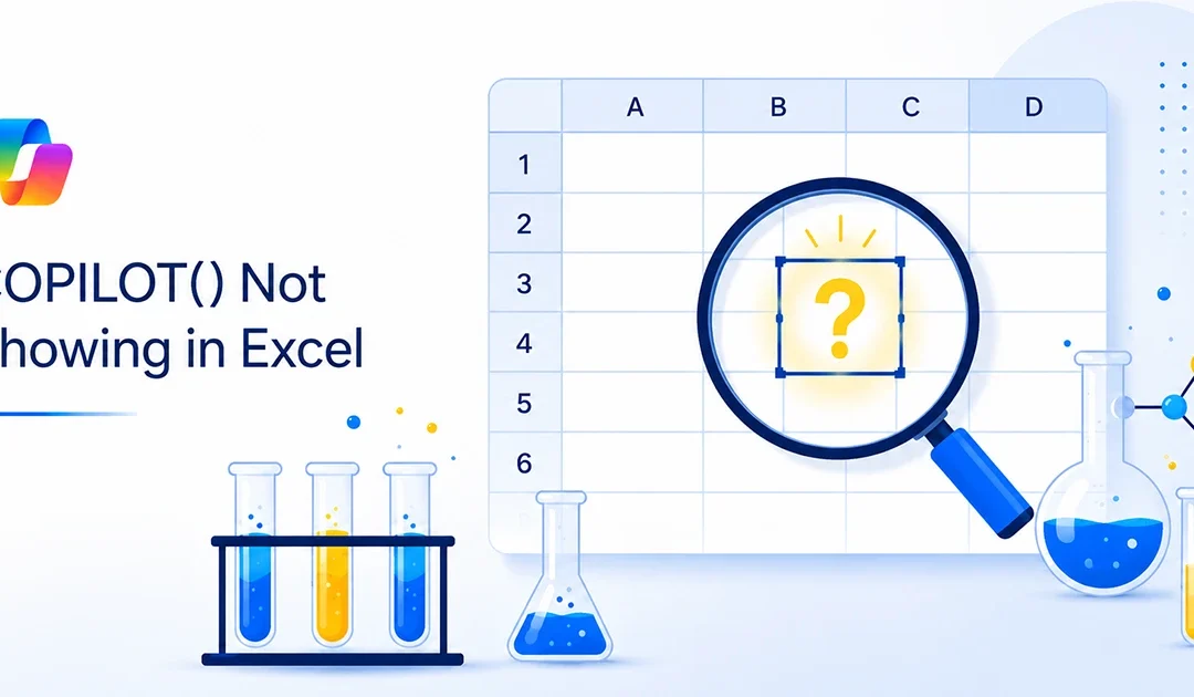 Why =COPILOT() Isn’t Showing in Excel: 6 Reasons and How to Fix Each